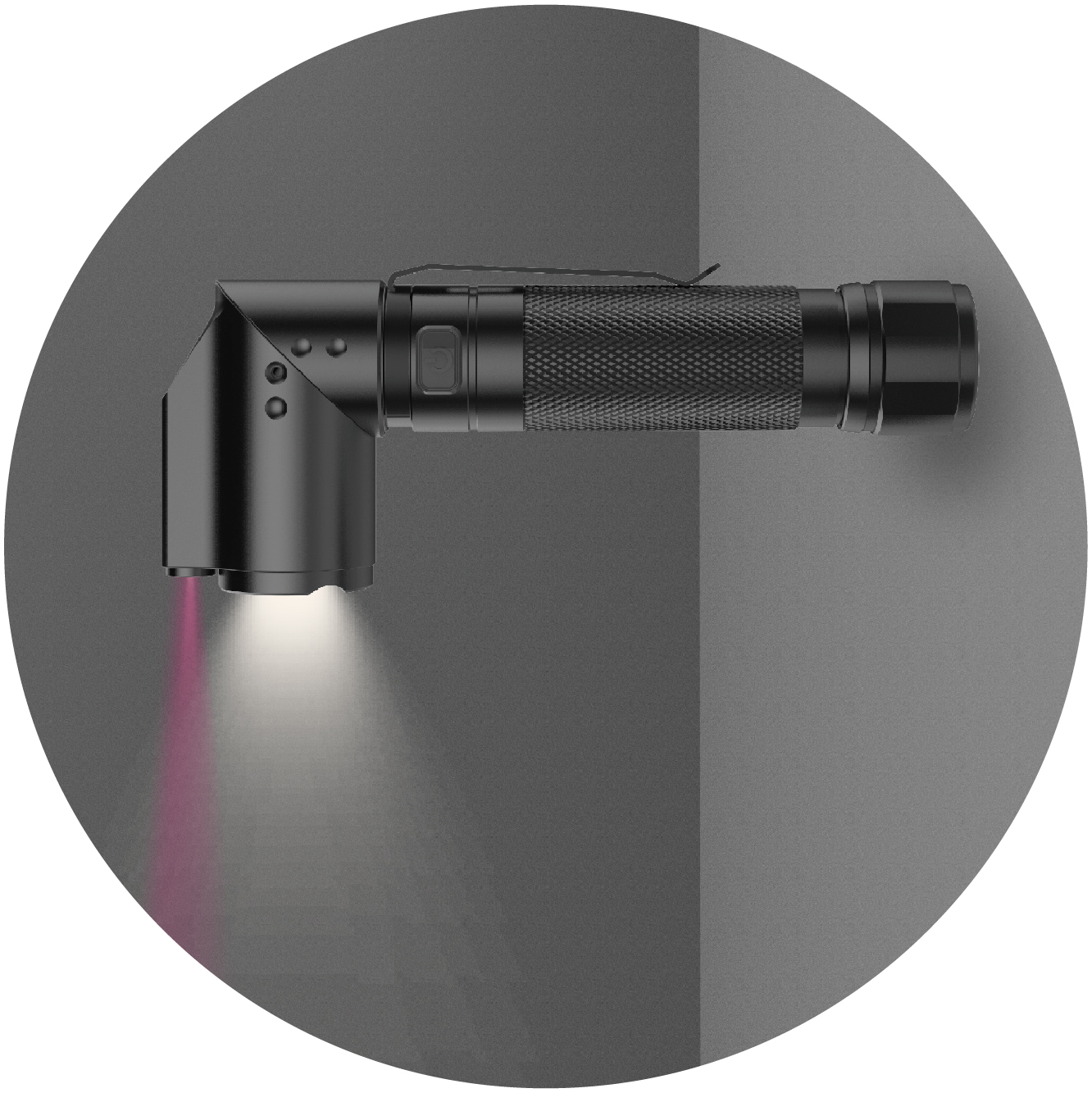 L81R-UV-LASER 1*18650 USB Flashlight